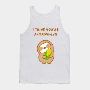 I Think You’re Amazing Corn Sloth Tank Top